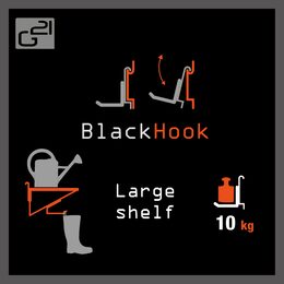 BlackHook Závěsný systém G21 large shelf 60 x 19 x 42 cm GBHLASH60