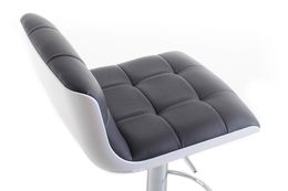 Barová židle G21 Treama koženková black/white