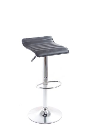 Barová židle G21 Fatea koženková, prošívaná black G-21-B118B