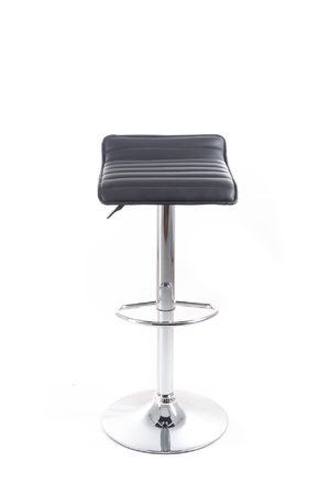Barová židle G21 Fatea koženková, prošívaná black G-21-B118B