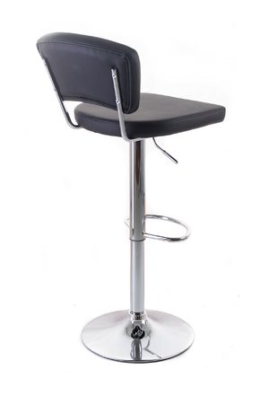 Barová židle G21 Redana koženková s opěradlem black G-21-B618A