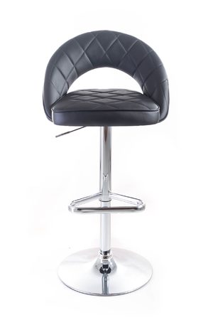 Barová židle G21 Victea koženková, prošívaná black G-21-B508