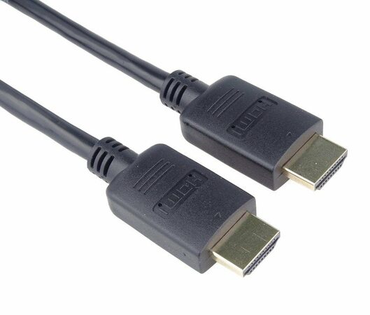 Kabel HDMI 2.0 High Speed + Ethernet, zlacené konektory, 1m