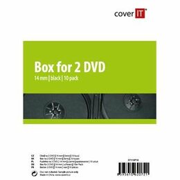 Obal 2 DVD 14mm černý 10ks/bal