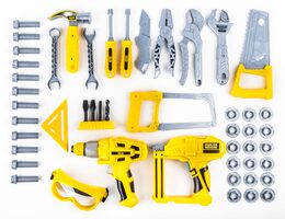 Hračka G21 Motorová pila na baterie DELUXE TOOLS