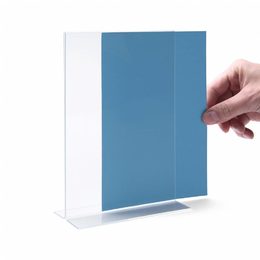 Stolní rámeček PLEXI A5, na tištěné dokumenty, transparent, 3 ks