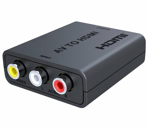 PremiumCord převodník AV kompozitního signálu a stereo zvuku na HDMI 1080P - khcon-47