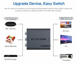 PremiumCord převodník AV kompozitního signálu a stereo zvuku na HDMI 1080P - khcon-47