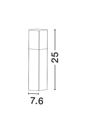 Svítidlo Nova Luce STICK 71371102 FLOOR GREY 2 zahradní sloupek, IP 54, E27