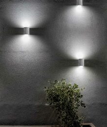 Svítidlo Nova Luce CADMO 9162141 R WALL GREY nástěnné, IP 65, 6 W