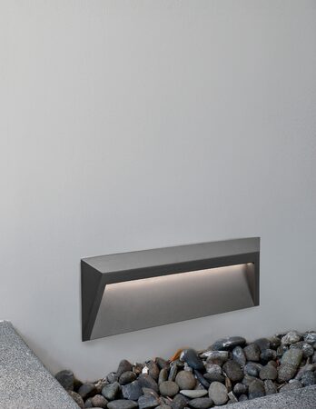 Svítidlo Nova Luce LUTON STEP GREY schodišťové, IP 65, 1,6 W