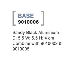 Základna Nova Luce 9010006 BASE SPIKES BLACK k reflektorům SPIKES