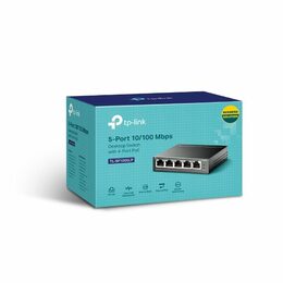 Switch TP-Link TL-SF1005LP 5x LAN, 4xPoE+, 41W, dosah 250m, kov