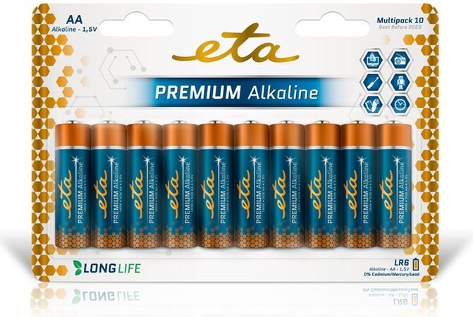 ETA PREMIUM ALKALINE AA 10ks R06PREM10