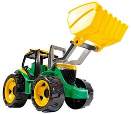 LENA Traktor se lžící zeleno žlutý 62 cm na písek