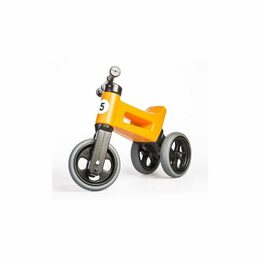 Teddies Funny Wheels Sport 2v1 oranžové s gumovými koly v krabici