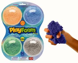 PlayFoam Modelína/Plastelína kuličková 4 barvy na kartě