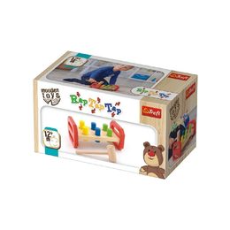 Zatloukačka s kladívkem dřevěná Wooden Toys v krabici 22,5x12,5x10,5cm 12m+
