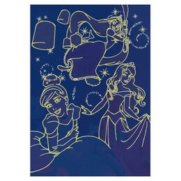 DINO Svítící Disney princezny 100 dílků