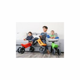 Teddies Funny Wheels Sport 2v1 zelené s gumovými koly v krabici