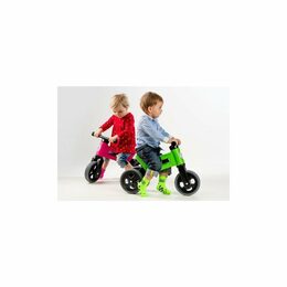 Teddies Funny Wheels Sport 2v1 zelené s gumovými koly v krabici