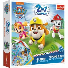 Soubor her 2v1 Člověče, nezlob se, Psí závod Tlapková patrola/Paw Patrol v krabici 24,5x24,5x5cm