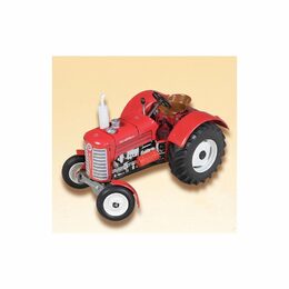 Traktor Zetor 50 Super červený na klíček kov 15cm 1:25 v krabičce Kovap