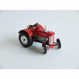 Traktor Zetor 50 Super červený na klíček kov 15cm 1:25 v krabičce Kovap