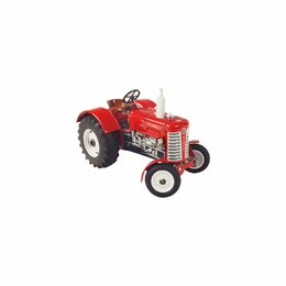 Traktor Zetor 50 Super červený na klíček kov 15cm 1:25 v krabičce Kovap