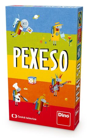 Pexeso ČT Déčko 48 kartiček společenská hra v krabičce 12x18x4cm