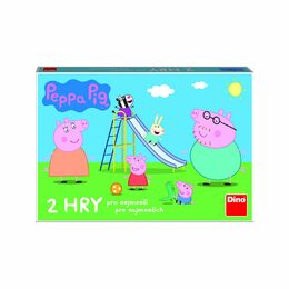 Pojď se hrát/Žebříky a skluzavky 2 společenské hry Prasátko Peppa/Peppa Pig v krabici 33x23x3cm