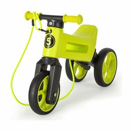 Odrážedlo FUNNY WHEELS Rider SuperSport zelené 2v1+popruh, výš. sedla 28/30cm nos 25kg 18m+ v krab.