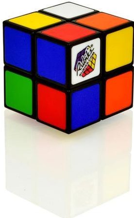 Rubikova kostka 2x2x2 Mini hlavolam plast 5x5x5cm na kartě