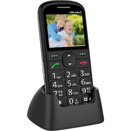 Mobilní telefon senior CPA HALO 11 černý, POŠKOZENÝ OBAL