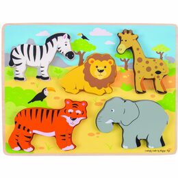 Bigjigs Toys moje první vkládací puzzle safari