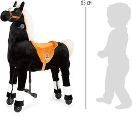 Small Foot Pohyblivý dětský jezdecký kůň na kolečkách Hrom