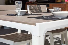 Zahradní stůl Keter Harmony bílý / cappuccino