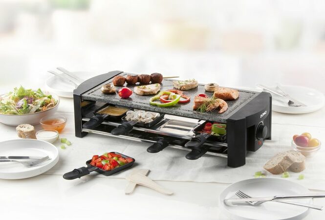 Raclette gril z přírodního kamene - DOMO DO9186G, pro 8 lidí