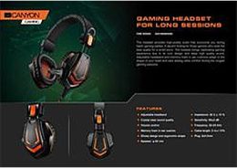 Headset Canyon Fobos GH-3A - černý/oranžový