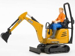 Bruder BWORLD Mikrobagr JCB s figurkou