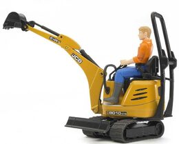 Bruder BWORLD Mikrobagr JCB s figurkou