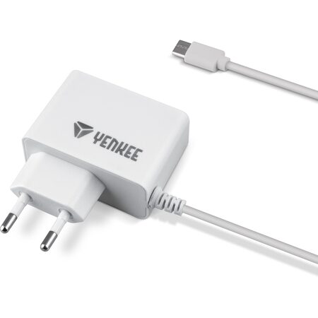 Nabíječka Yenkee YAC 2017 - neoriginální USB do auta bílá
