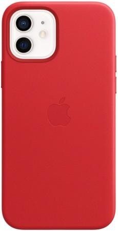 Kryt na mobil Apple Leather Case s MagSafe pro iPhone 12 a 12 Pro - (PRODUCT)RED
