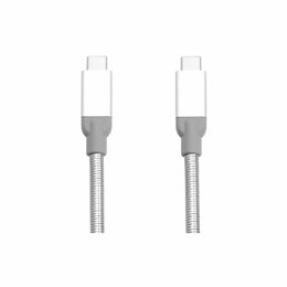 Kabel Verbatim USB-C/USB-C, 0,3 m - stříbrný