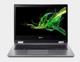 Ntb Acer Spin 3 NX.HQ7EC.002 (SP314-54N-572R) i5-1035G4, 16GB, 1024 GB, 14'', Full HD, bez mechaniky, Intel Iris Plus Graphics, BT, CAM, W10 Home  - stříbrný