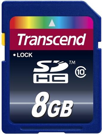 Paměťová karta Transcend SDHC 8GB Class10 (TS8GUSDHC10)