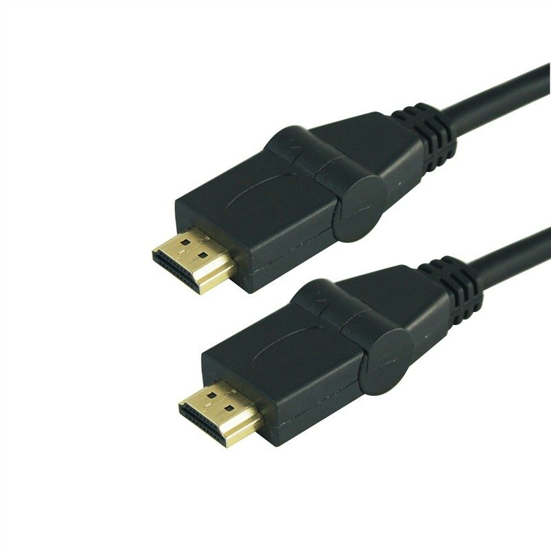 Kabel GoGEN HDMI300MM08 HDMI 1.4, 3m, s rotací 180°, pozlacený, High speed, s ethernetem, černý