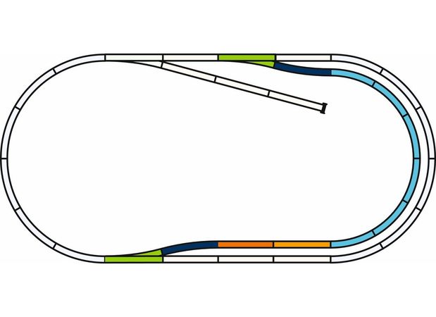 Piko Sada kolejí C (paralelní trať) s podložím - 55321
