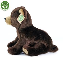 Rappa Plyšový medvěd sedící 25 cm ECO-FRIENDLY