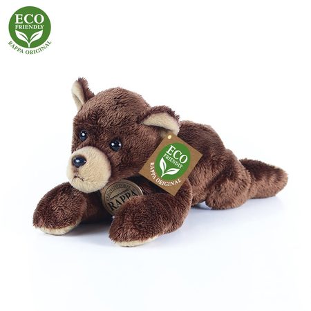 Rappa Plyšový medvěd ležící 18 cm ECO-FRIENDLY